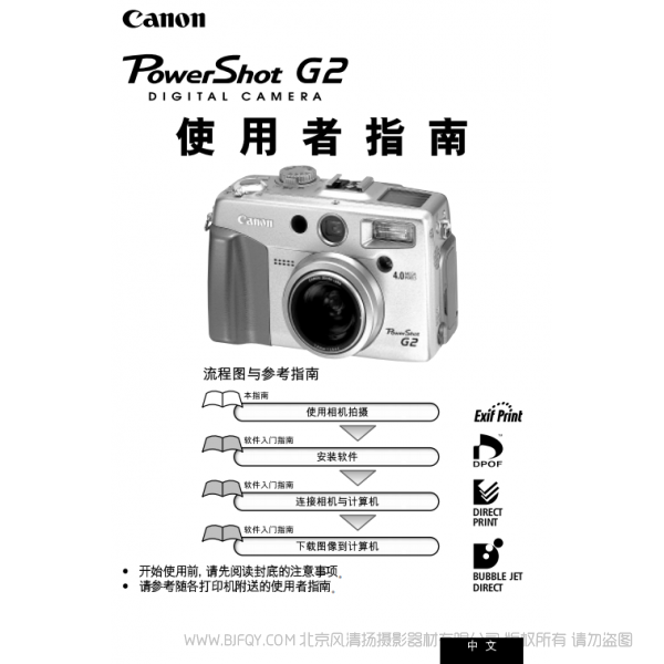 佳能 PowerShot G2 數(shù)碼相機(jī)使用者指南 (PowerShot G2 Camera User Guide) 博秀 G2 說(shuō)明書(shū)下載 使用手冊(cè) pdf 免費(fèi) 操作指南 如何使用 快速上手