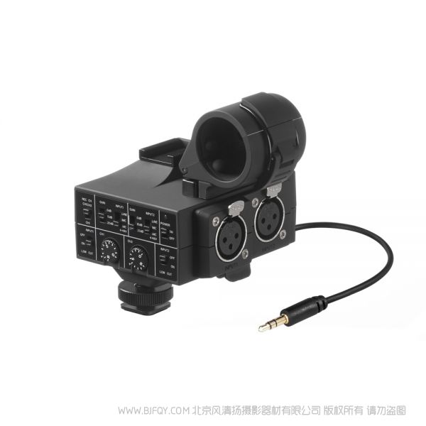 楓笛 Saramonic MixMic適配器 雙聲道 音頻混音器 專(zhuān)業(yè)級(jí)麥克風(fēng) 混音控制臺(tái) 錄音室
