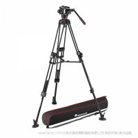 曼富圖 Manfrotto MVK504XTWINFA 504X液壓攝像云臺(tái)和645快開(kāi)雙管鋁合金攝像三腳架套裝