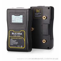 影宸 Rolux RLC-95A 廣播級攝像機(jī)鋰離子液晶電池系列 B型口可為多種設(shè)備供電 A-Mount電池 含LCD顯示屏