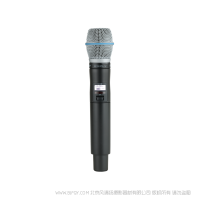 Shure 舒爾 ULXD2/B87A Beta87A話筒配備ULXD2手持式發射機 ULX-D數字無線系統之BETA87A手持式無線發射機。 