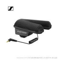森海塞爾 MKE440 微型立體聲短槍話筒，攝像機熱靴固定，接入相機外置話筒輸入 