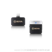 BOYA 博雅 BY-M1V5 2.4GHz雙通道無線麥克風系統  MFi 認證 Lightning 一拖一